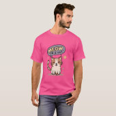 Meow ik ben een kat Grappig Halloween Kostuum Kat T-shirt (Voorkant volledig)