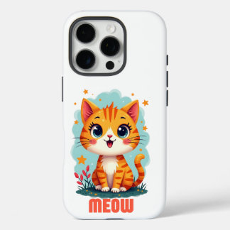 Meow iPhone 16 Pro Hoesje-Mate – Chic Protection iPhone 16 Pro Hoesje