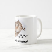 Meow Is de Tijd – Mooie Kat  Koffiemok (Voorkant rechts)