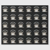 Meow is it Goin Funny Cat Pun Dark BG Cadeaupapier (Vlak)