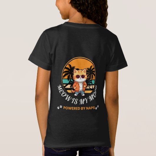 Meow Is My Mood T-shirt (Achterkant)