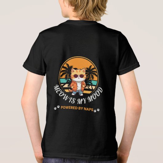 Meow Is My Mood Tri-Blend Shirt (Achterkant)