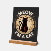 Meow Kat Halloween Grafisch Ontwerp_1 Acryl Bord (Hoek)