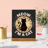 Meow Kat Halloween Grafisch Ontwerp_1 Acryl Bord (Huwelijk)