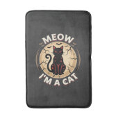 Meow Kat Halloween Grafisch Ontwerp_1 Badmat (Voorkant Verticaal)