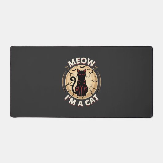 Meow Kat Halloween Grafisch Ontwerp_1 Bureaumat (Voorkant)