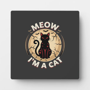 Meow Kat Halloween Grafisch Ontwerp_1 Fotoplaat
