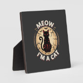 Meow Kat Halloween Grafisch Ontwerp_1 Fotoplaat (Voorkant)