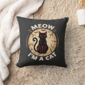 Meow Kat Halloween Grafisch Ontwerp_1 Kussen (Deken)