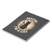Meow Kat Halloween Grafisch Ontwerp_1 Notitieblok (Linkerzijde)