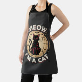 Meow Kat Halloween Grafisch Ontwerp_1 Schort (Insitu)