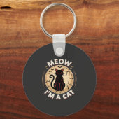 Meow Kat Halloween Grafisch Ontwerp_1 Sleutelhanger (Voorkant)