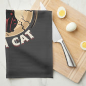 Meow Kat Halloween Grafisch Ontwerp_1 Theedoek (Quarter Fold)
