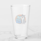 Meow Kat Liefhebber - blauwe kat Glas (Achterkant)