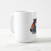 Meow Kat Liefhebber - blauwe kat Koffiemok (Voorkant links)