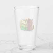 Meow Kat Liefhebber - bruine kat Glas (Achterkant)