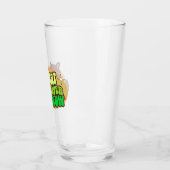 Meow Kat Liefhebber - bruine kat Glas (Links)
