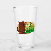 Meow Kat Liefhebber - bruine kat Glas (Voorkant)