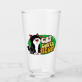 Meow Kat Lover - zwarte kat Glas (Voorkant)