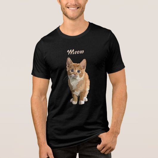 Meow katten T-shirt (Voorkant)