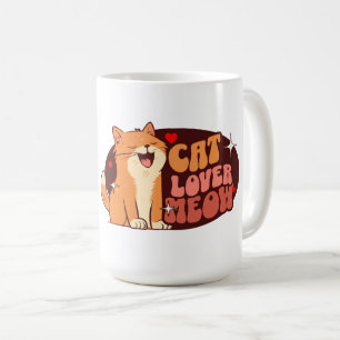 Meow Kattenliefhebber - oranje kat Koffiemok