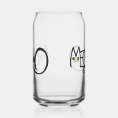 Meow Kattentypografie Blikvorm Glas (Links)