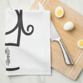 Meow Kattentypografie Theedoek (Quarter Fold)