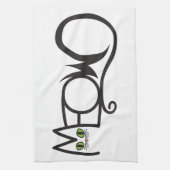 Meow Kattentypografie Theedoek (Verticaal)