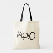 Meow Kattentypografie Tote Bag (Achterkant)