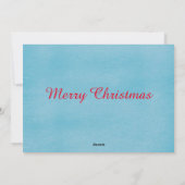 Meow Kerstmis, prettige kerst Feestdagenkaart (Achterkant)