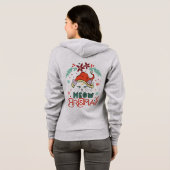 Meow Kerstmis, prettige kerst Hoodie (Achterkant volledig)