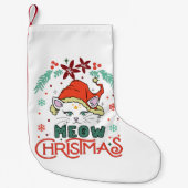 Meow Kerstmis, prettige kerst Kleine Kerstsok (Voorkant)