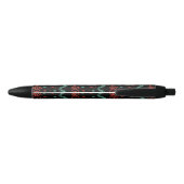 Meow Kerstmis, prettige kerst Zwarte Inkt Pen (Achterkant)