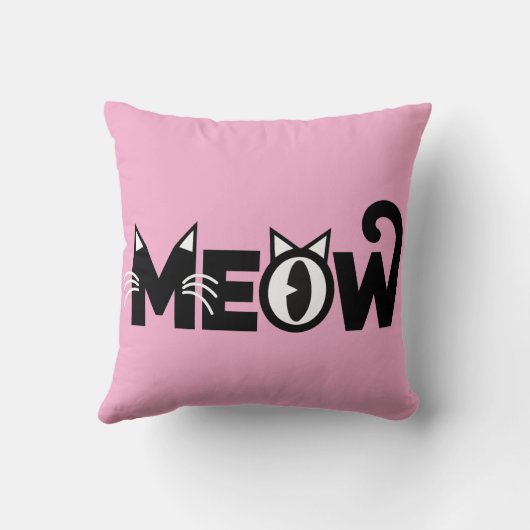 Meow Kussen (Achterkant)