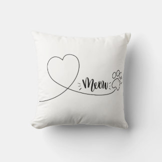 Meow, kussen voor katteneigenaren