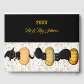 MEOW Land Halloween Bash Black Cats Gold Glitter Gastenboek (Achterkant)