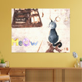 Meow Lieve Tover School Kat Canvas Afdruk (Insitu (Woonkamer))