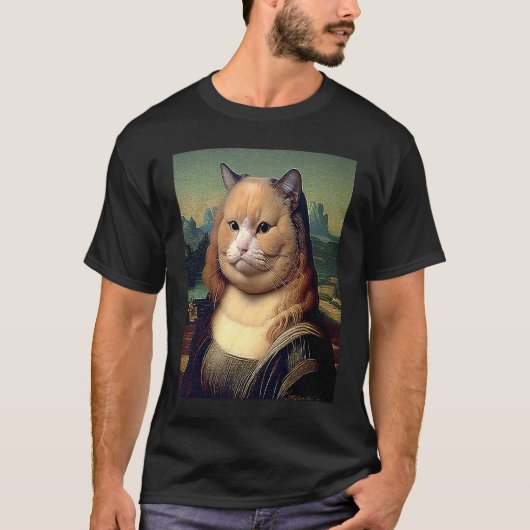 Meow Lisa Kat T-shirt (Voorkant)