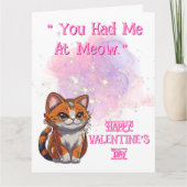 Meow Love Valentijns Kaart (Voorkant)