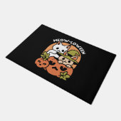 Meow-Loween - Feestelijke Halloween Cat Design Deurmat (Schuin)