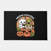 Meow-Loween - Feestelijke Halloween Cat Design Deurmat (Voorkant)
