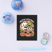 Meow-Loween - Feestelijke Halloween Cat Design Flyer (Enkel)