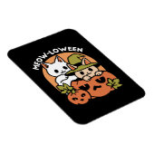 Meow-Loween - Feestelijke Halloween Cat Design Magneet (Rechterzijde)