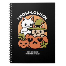 Meow-Loween - Feestelijke Halloween Cat Design Notitieboek