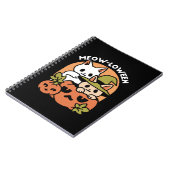 Meow-Loween - Feestelijke Halloween Cat Design Notitieboek (Linkerzijde)