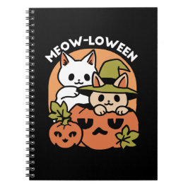 Meow-Loween - Feestelijke Halloween Cat Design Notitieboek