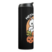Meow-Loween - Feestelijke Halloween Cat Design Thermosbeker (Gedraaid links)