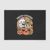 Meow-Loween - Feestelijke Halloween Cat Design Tissuepapier (Voorkant)