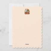 Meow-Loween - Festief Halloween kat ontwerp Feestdagenkaart (Achterkant)