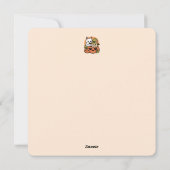 Meow-Loween - Festief Halloween Kattendesign Feestdagenkaart (Achterkant)